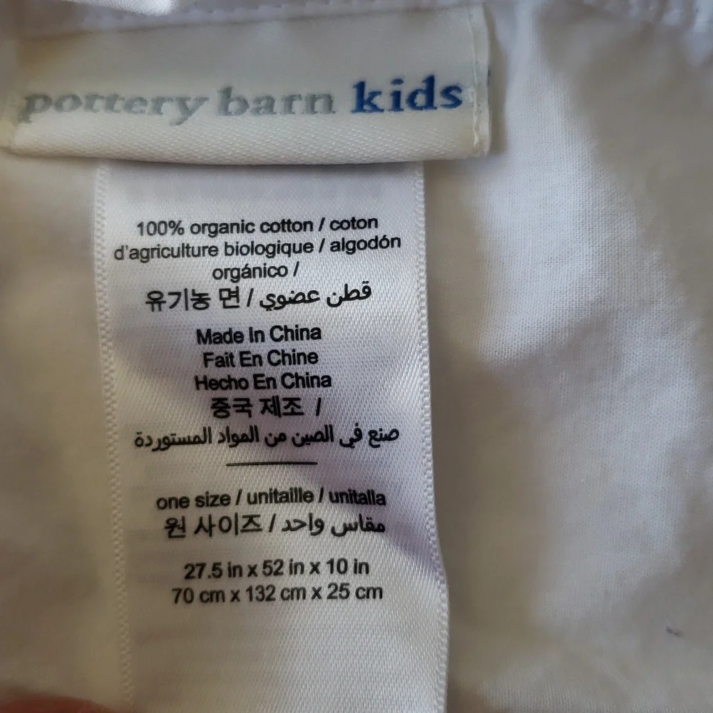 Pottery Barn Kids NWOT MEREDITH Floral PICTURE PERFECT Organic Crib Fitted